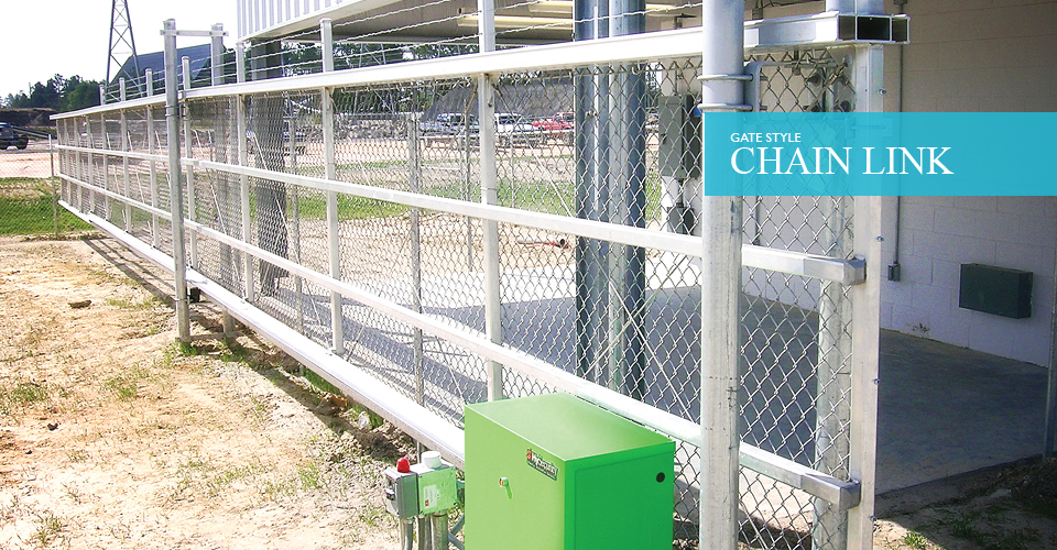 Secure Track Chain Link Gate